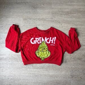 H&M The Grinch Cropped Sweatshirt Size 12/14 Girls